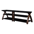 Pemberley Row Wood Espresso TV Stand Rectangular Cable Management 67