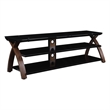 Pemberley Row Wood Espresso TV Stand Rectangular Cable Management 67