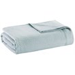 Pemberly Row 100 Percent Egyptian Cotton Solid Blanket in Light Blue