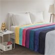 Pemberly Row Polyester Solid Microlight Plush Oversized Blanket in Black