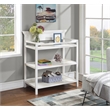 Pemberly Row Universal Traditional Wood Changing Table in White