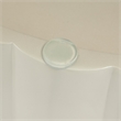 Pemberly Row Contemporary Round Glass Dining Table - Chardonnay