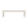 Pemberley Row Cedar Wood White Garden Bench Backless 60