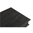 Pemberly Row Contemporary Carved Solid Wood End Table in Black