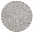Pemberly Row Transitional Wood Accent Table in Whitewashed Finish