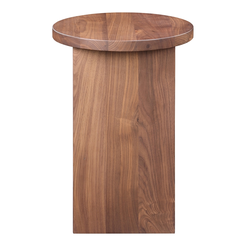 Pemberly Row Modern / Contemporary Solid Wood Accent Table in Walnut