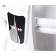 Pemberly Row Modern Sport Mesh Fabric Gaming Chair in White/Gray