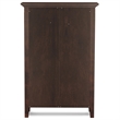 Pemberly Row Wood 32 inch Wide Entryway Shoe Storage Cabinet - Brunette Brown