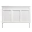 Pemberly Row Traditional Rubber Wood Full Bed in White Finish