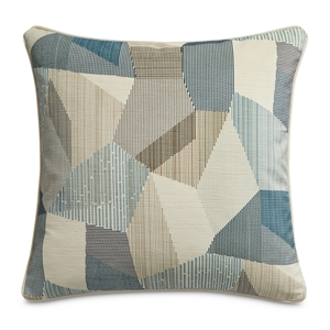 Pemberly Row 19&quot Velvet Throw Pillow - Mineral Blue in Set of 2
