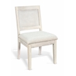 Pemberly Row Modern Cane Back Dining Chair Light Gray (Set of 2)