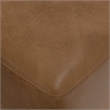 Pemberly Row Modern / Contemporary Ottoman in Brown Genuine Leather
