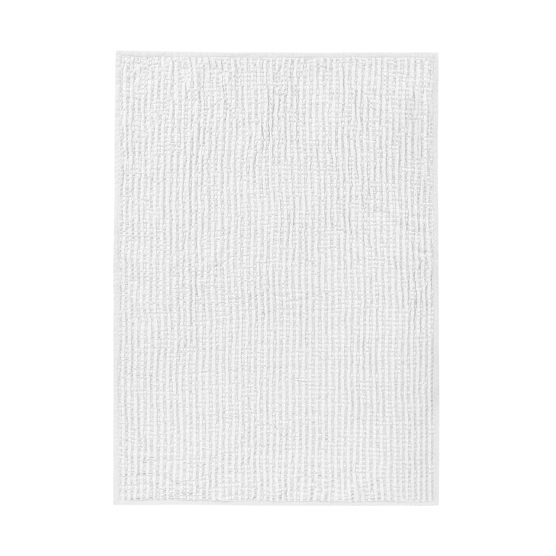 Pemberly Row Contemporary Cotton Linen Blend White Throw Blanket