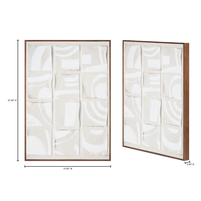 Pemberly Row Modern / Contemporary Unfold 2 Framed Print Multi-Color