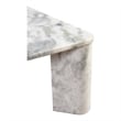 Pemberly Row Modern Coffee Table Ashen Gray Stone Coffee Tables