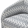 Pemberley Row Textured Fabric Multi-Color Swivel Chair Rectangular Reversible Assembly Required