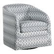 Pemberley Row Textured Fabric Multi-Color Swivel Chair Rectangular Reversible Assembly Required