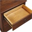 Pemberly Row Contemporary Contemporary Brown Finished Wood 3-Drawer Nightstand