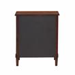Pemberly Row Contemporary Contemporary Brown Finished Wood 3-Drawer Nightstand