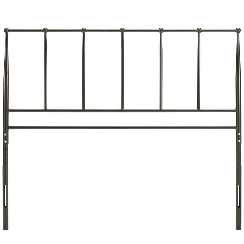 Pemberley Row Metal Brown Headboard Rectangular Adjustable 39.5