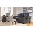 Pemberly Row Modern / Contemporary Square Tufted Stool French Dove