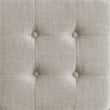 Pemberly Row Modern / Contemporary Square Tufted Stool French Dove