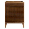 Pemberly Row Wooden Bathroom Vanity Cabinet in Walnut Finish