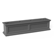 Pemberley Row Polyethylene Graphite Gray Window Box Rectangular Built-In Water Reservoir 48