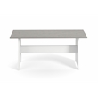 Pemberley Row Pine Wood White and Gray Dining Set Corner Nook Storage Seats 5 Unassembled