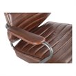 Pemberly Row Modern / Contemporary Office Chair Dark Brown Leather