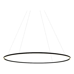 Pemberly Row 72&quot Adjustable ETL Certified Integrated LED Chandelier in Black