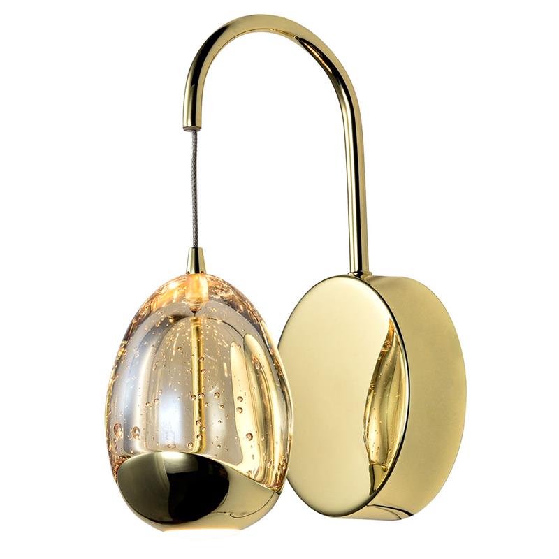 Pemberly Row Integrated LED ETL Certified Wall Sconce Lighting Fixture Gold