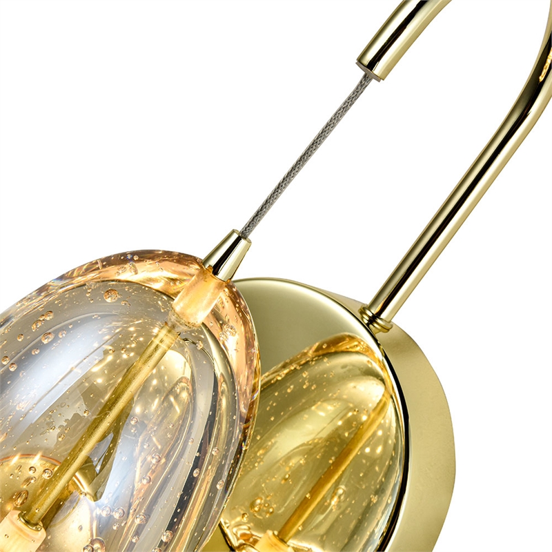 Pemberly Row Integrated LED ETL Certified Wall Sconce Lighting Fixture Gold