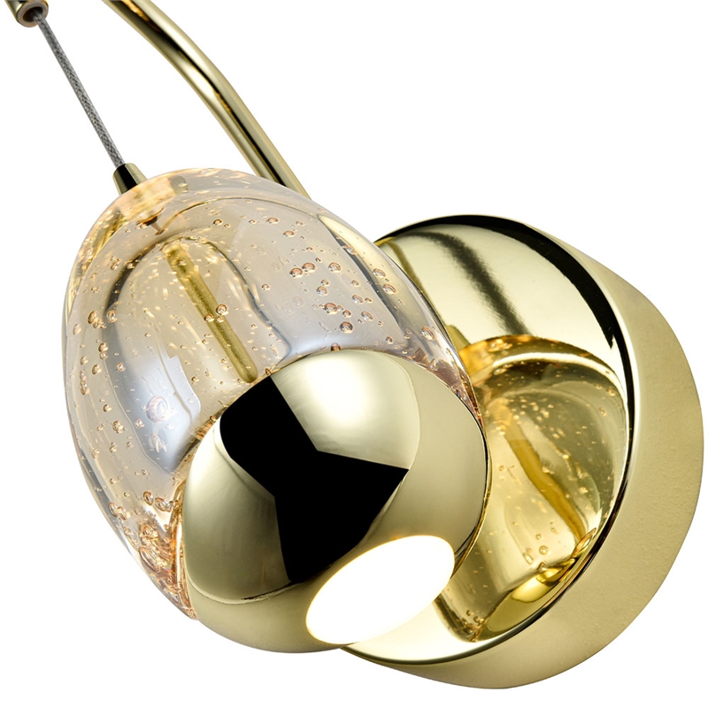 Pemberly Row Integrated LED ETL Certified Wall Sconce Lighting Fixture Gold