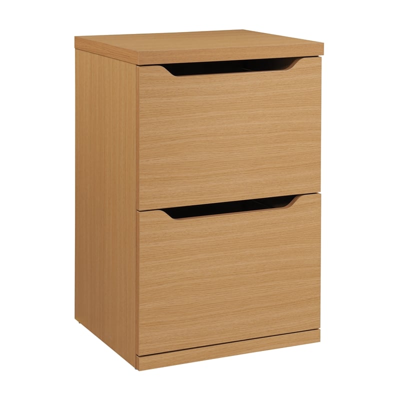 Pemberly Row 2-Drawer Wood Vertical File with Lockdowel - Natural Finish