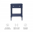 Pemberley Row MDF Navy Side Table Rectangular Coastal 24