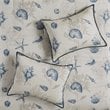 Pemberly Row 7-Piece 100 Percent Cotton Printed Comforter Set in Blue