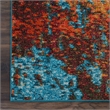 Pemberly Row 9' x 12' Blue and Red Fabric Modern Area Rug (9' x 12')
