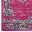 Pemberly Row Modern 9' x 12' Pink Fabric Bohemian Indoor Area Rug