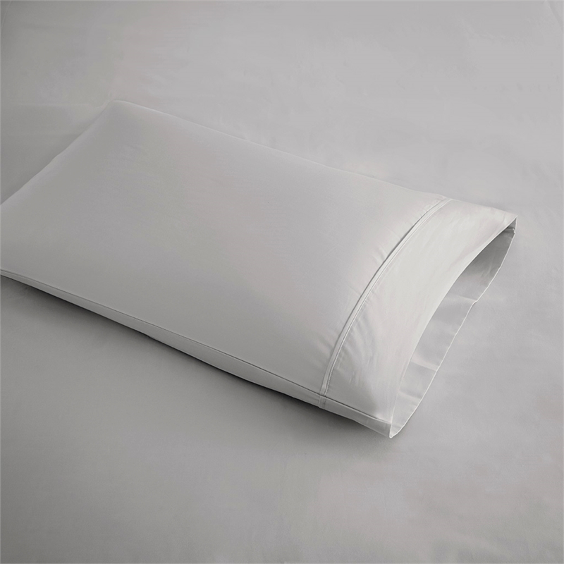 Pemberly Row 600 Thread Count Cooling Cotton Blend 4 PC Sheet Set in Gray