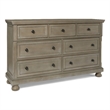 Pemberley Row Solid Wood Pewter Dresser Horizontal Hidden Storage 65.38