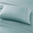 Pemberly Row 800 Thread Count Cotton Blend Sateen Sheet Set in Aqua King