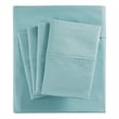 Pemberly Row 800 Thread Count Cotton Blend Sateen Sheet Set in Aqua King