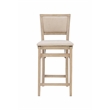 Pemberley Row Fabric Gray Counter Stool Folding Fully Assembled
