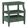 Pemberley Row Wood Green Nightstand Rectangular Storage 23.75