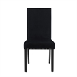Pemberly Row 5-Pc Faux Marble/Wood Dining Set with 4 Chair-Black