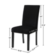 Pemberly Row 5-Pc Faux Marble/Wood Dining Set with 4 Chair-Black