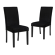 Pemberly Row 5-Pc Faux Marble/Wood Dining Set with 4 Chair-Black