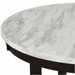 Pemberly Row 5-Pc Faux Marble/Wood Dining Set with 4 Chair-Gray