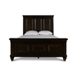 Pemberly Row Modern / Contemporary Wood Queen Bed in Walnut Finish